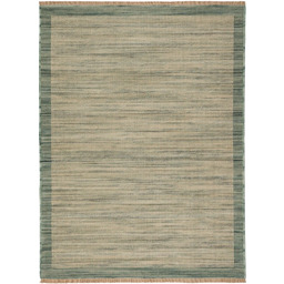 Dywan nowoczesny Royal Wool bordiura ciemnozielony