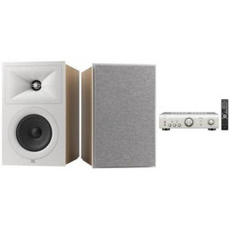 DENON PMA-600NE s + JBL STAGE 250B latte