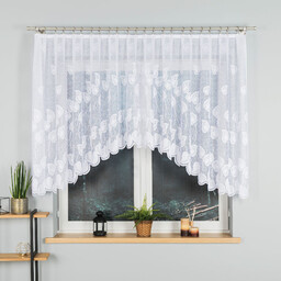 Markizeta Firana żakardowa gotowa 300x130 001 biała Nora