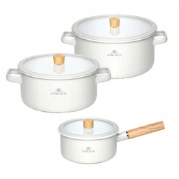 Zestaw garnków Gerlach Natur Enamel Indukcja Emalia 6