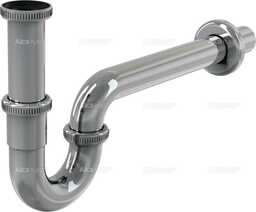 Alcaplast Półsyfon umywalkowy U z nakrętką 5/4", metalowy,