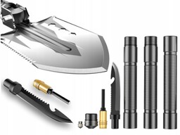 Wielofunkcyjny Zestaw 12w1 Składana Saperka Łopata