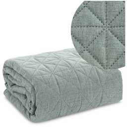 Narzuta 170 x 210 Pikowana Len2 Mięta