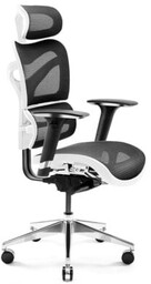 Fotel ergonomiczny Diablo V-Commander: Biało-Czarny