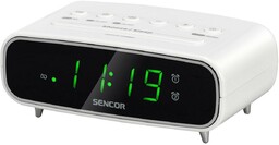 Radiobudzik Sencor SRC 2600 W, biały, biały
