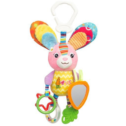 Sensillo Colorful Grzechotka Podróżna Królik