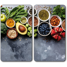 KESPER Szklane płyty ochronne na kuchenkę, AVOCADO, 2