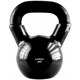 Kettlebell Hms Niebieski 8kg Odważnik Do Ćwiczeń Winylowy