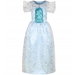 Strój Księżniczka Niebieska 110/120 Kopciuszek