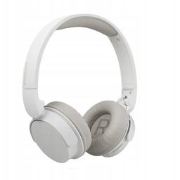 Słuchawki bezprzewodowe nauszne Bluetooth białe Philips TAH3209WT