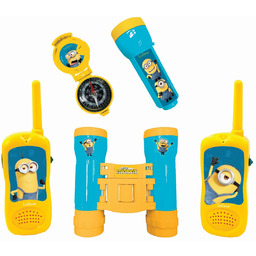 Lexibook, Zestaw Przygodowy Minionki Z Krótkofalówkami, Lornetką