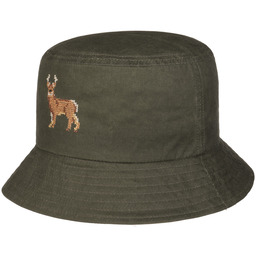 Kapelusz Reindeer Waxed Cotton Bucket by Lipodo, oliwkowy,