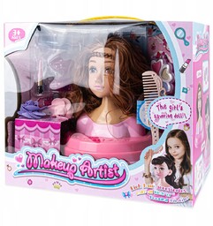 Głowa Do Stylizacji Czesania Makijażu + Akcesoria
