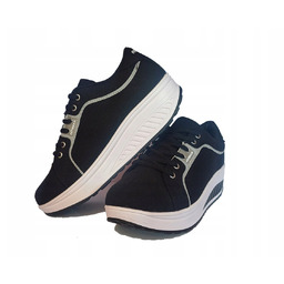 Trampki z kołyskową podeszwą Fit Walk czarne 41