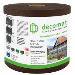 Scala Decomat Taśma ogrodzeniowa 19.3cm x 26mb Brązowa