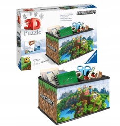 Puzzle 3D 108 Szkatułka Minecraft Ravensburger