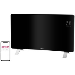 Sencor SCF 4741BK Szklany inteligentny grzejnik konwektorowy WiFi