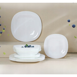 Serwis obiadowy na 6 os 18el szkło hartowane