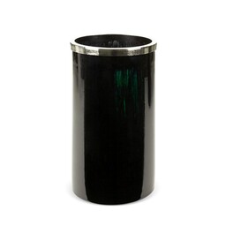 Eurofirany Szklany wazon dekoracyjny 19x33 Capri czarny