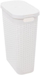 Kosz na pranie wąski 40 l rattan syntetyczny