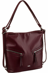 Klasyczna, pojemna torebka damska ze skóry ekologicznej -