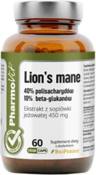 SOPLÓWKA JEŻOWATA EKSTRAKT (450 mg) BEZGLUTENOWY 60 KAPSUŁEK