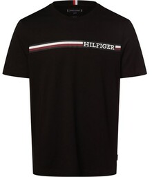 Tommy Hilfiger T-shirt męski Mężczyźni Bawełna czarny nadruk