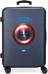 Captain America niebieska średnia twarda walizka 68 cm