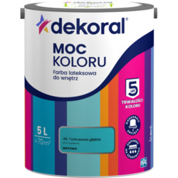 Farba lateksowa do wnętrz MOC KOLORU Turkusowa głębia