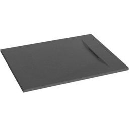 INVENA Brodzik prostokątny ALVERO 90x80x2,6 czarny AK-7C-809-H