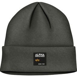 Czapka zimowa ALPHA INDUSTRIES LABEL army green 118934