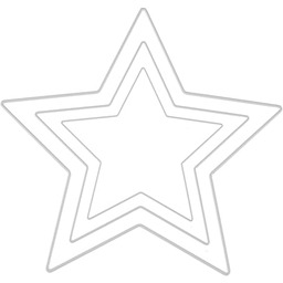 GLOREX 6 1294 410J - Zestaw metalowych gwiazd