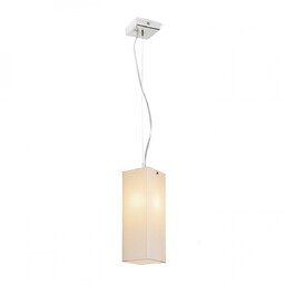 LUCIA 30x10 lampa wisząca szkło satynowe/chrom 230V E27