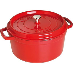 Staub Cocotte Rondel Żeliwny, Czerwony, 28 cm