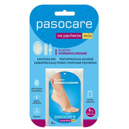 PASOCARE Plastry hydrokoloidowe na pęcherze mix, 6szt
