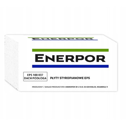 Styropian EPS100/037 dach/podłoga 6m2 gr. 5cm Twardy Enerpor