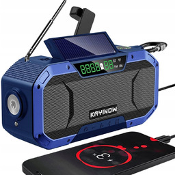 Radio przenośne Turystyczne Budowlane AM FM Kayinow Niebieskie