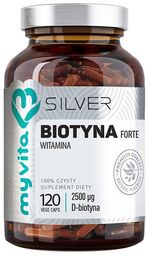 MyVita Silver Biotyna Forte 2500 g, 120 kapsułek