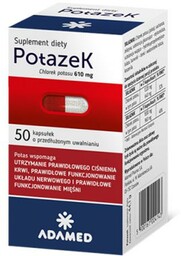 POTAZEK+ chlorek potasu - 50 kapsułek