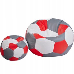 Pufa Piłkarska Sportowa Pufa Do Siedzenia Ze Skóry