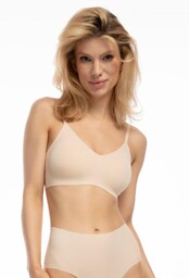 Biustonosz miękki bezszwowy beżowy Infinity Soft Bra Julimex