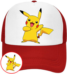 CZAPKA Z DASZKIEM POKEMON PIKACHU DLA DZIECI SIATKA
