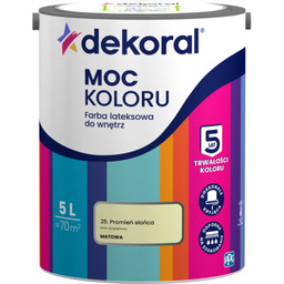 Farba lateksowa do wnętrz MOC KOLORU Promień słońca