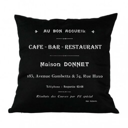 Poduszki Ozdobne CAFE BAR Czarne