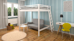 Dwuosobowe łóżko dla dzieci na antresoli Emilly