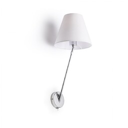 SILENCE lampa ścienna biał/ chromE27 42W 230V -