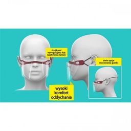 Przyłbica ochronna NA NOS I BRODĘ MINI 1szt.
