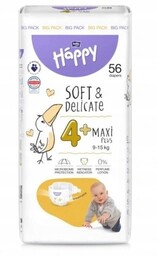 Pieluszki Bella Happy 4+ Maxi Plus 9-15 Kg