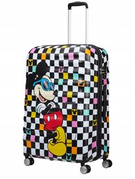 Walizka duża American Tourister Wavebreaker Disney Mickey check