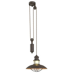 Lindby - Louisanne Adjustable Lampa Wisząca Brown